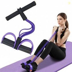 Portable Resistance Band with Foot Pedals, Full Body Workout, Strength