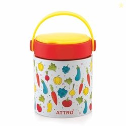 ATTRO Happy Go Vacuum Insulated ISI Certified Stainless Steel Soup Jar