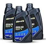 Signate 20W50 Street Race Bike Engine Oil 1L, High Performance Engine Oil for Motor Cycle, Maximum Gear Protection & Efficient Performance Bike Oil (Pack of 3)