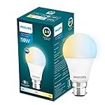 Philips 10-watt LED Bulb|3 Colors in 1 LED Bulb|Scene Switch Bulb for Home & Decoration|Color: Tunable White, Pack of 1, 10 w, b22d