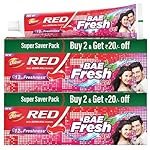 Dabur Red Bae Fresh Gel – 600gm (300gm*2) | Fights Bad Breath, Cavity Germs and Plaque | 12hr Freshness | Activ Germ-Kill formula