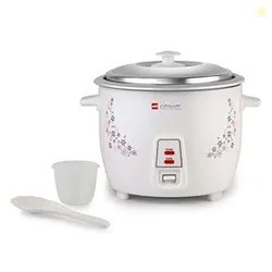 CELLO Iris Electric Rice Cooker with Single Pot 1.5L White | 500W Powe