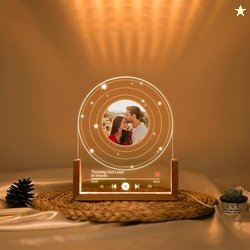 PRINT BHARAT Acrylic Customized Name LED Lamp Personalized Night Light