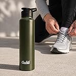 Clazkit Alpha Sporty Stainless Steel Water Bottle â Leakproof, Durable & BPA-Free | Lightweight Metal Bottle for Gym, Office, School & Travel – 1000ml