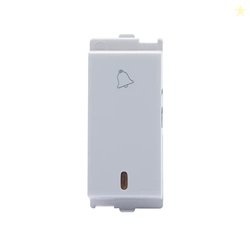 Wipro Northwest Venia 6A Bell Push With Indicator, White (pack of 20)