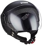Studds EPS FEMM Super Open Face Helmet (Matt Black, XS)