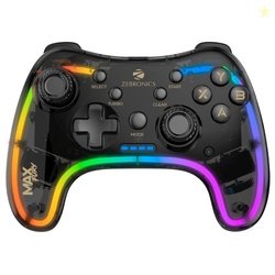 ZEBRONICS MAX FURY Transparent RGB LED Illuminated Wired Gamepad for W