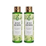 Just Herbs Anti Hairfall Shampoo | Rosemary, Amla & 12 Herbs | Reduces Hair fall by 8X from 1st wash | Ayurvedic Shampoo for All Hair Types – 400ml(Pack of 2)