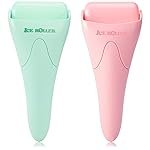 2 Pack Ice Roller Massager For Face, Eyes And Whole Body Relief, Face Roller Skin Care Tool For Migraine Relief And Blood Circulation (Pink+Blue)