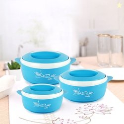 Cello Sapphire Pack of 3 Thermoware Casserole (500 ml, 1000 ml, 1...mo
