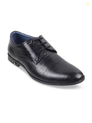 Mochi Men Round Toe Leather Formal Derbys