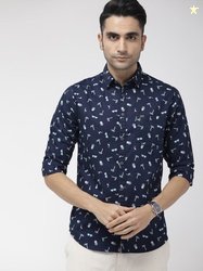 The Indian Garage Co. Men Slim Fit Printed Casual Shirt