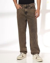 DNMX Men Lightly Washed Loose Fit Jeans