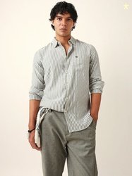 THE BEAR HOUSE Men Slim Fit Multi Stripes Striped Casual Shirt
