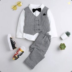 Kriyu creation Boys Casual, Festive & Party Blazer and Pant Set (...mo