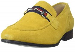 Hush Puppies Suede Trim Loafer E Men's Yellow Casual Shoes - 8 UK (853