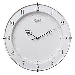 Ajanta Plastic Step Movement Round Wall Clock (White, 25.7 X 25.7 X 3.6 Cm) – Analog