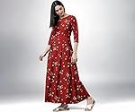 Tokyo Talkies Women’s Three-Quarter Sleeves Boat Neck Printed Dresses | Stylish Dresses | Casual Dresses