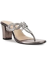 Marie Claire Womens PAIGE THONG Heels, Grey, (7712330)