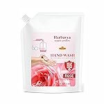 Khadi Ayurvedic Rose Hand Wash â Luxurious Herbal Cleanser with Calming Rose Aroma | Moisturizing, Antibacterial & Soft on Hands â 1000ml. (Refill Pack)
