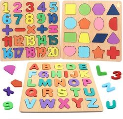 INDIWARRIOR Wooden Puzzle Learning Educational Game Boa...